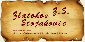 Zlatokos Stojaković vizit kartica